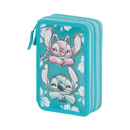 Lilo & Stitch trojna peresnica z dvema zadrgama Tropic | Shopacita