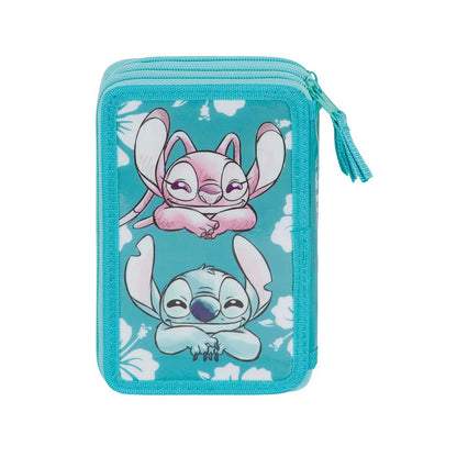 Lilo & Stitch trojna peresnica z dvema zadrgama Tropic | Shopacita