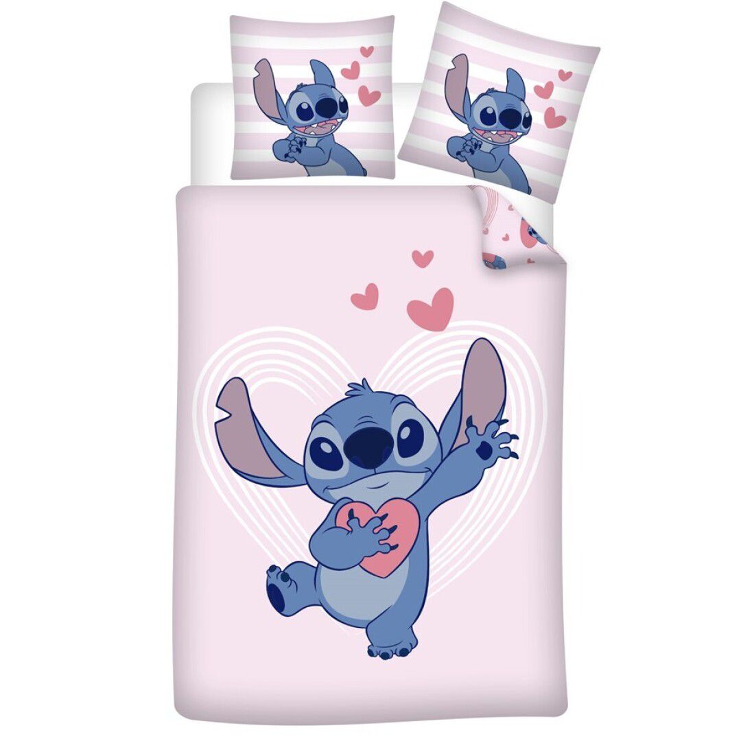 Lilo & Stitch posteljnina Heart, 140x200 | Shopacita