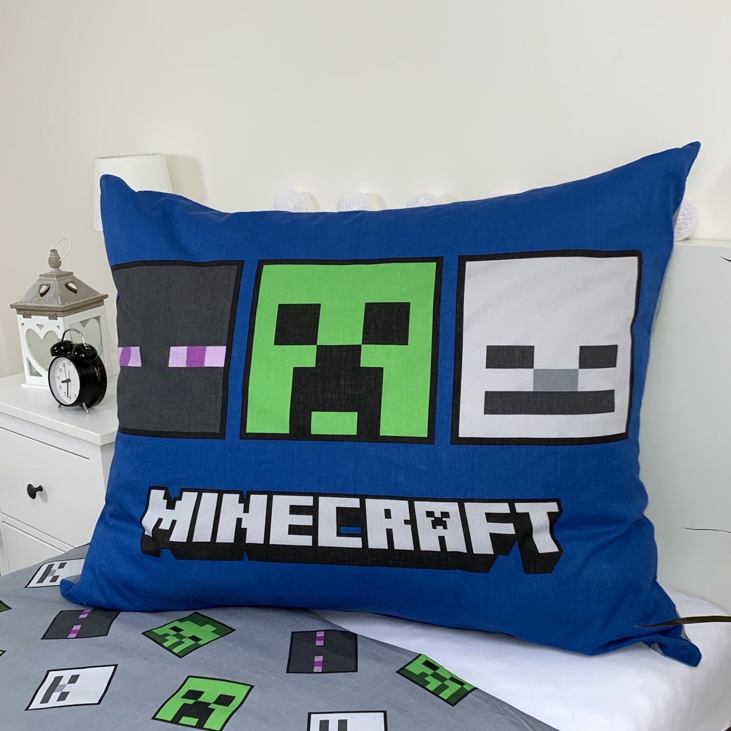 Minecraft otroška posteljnina Hostile Mobs, svetleča v temi | Shopacita