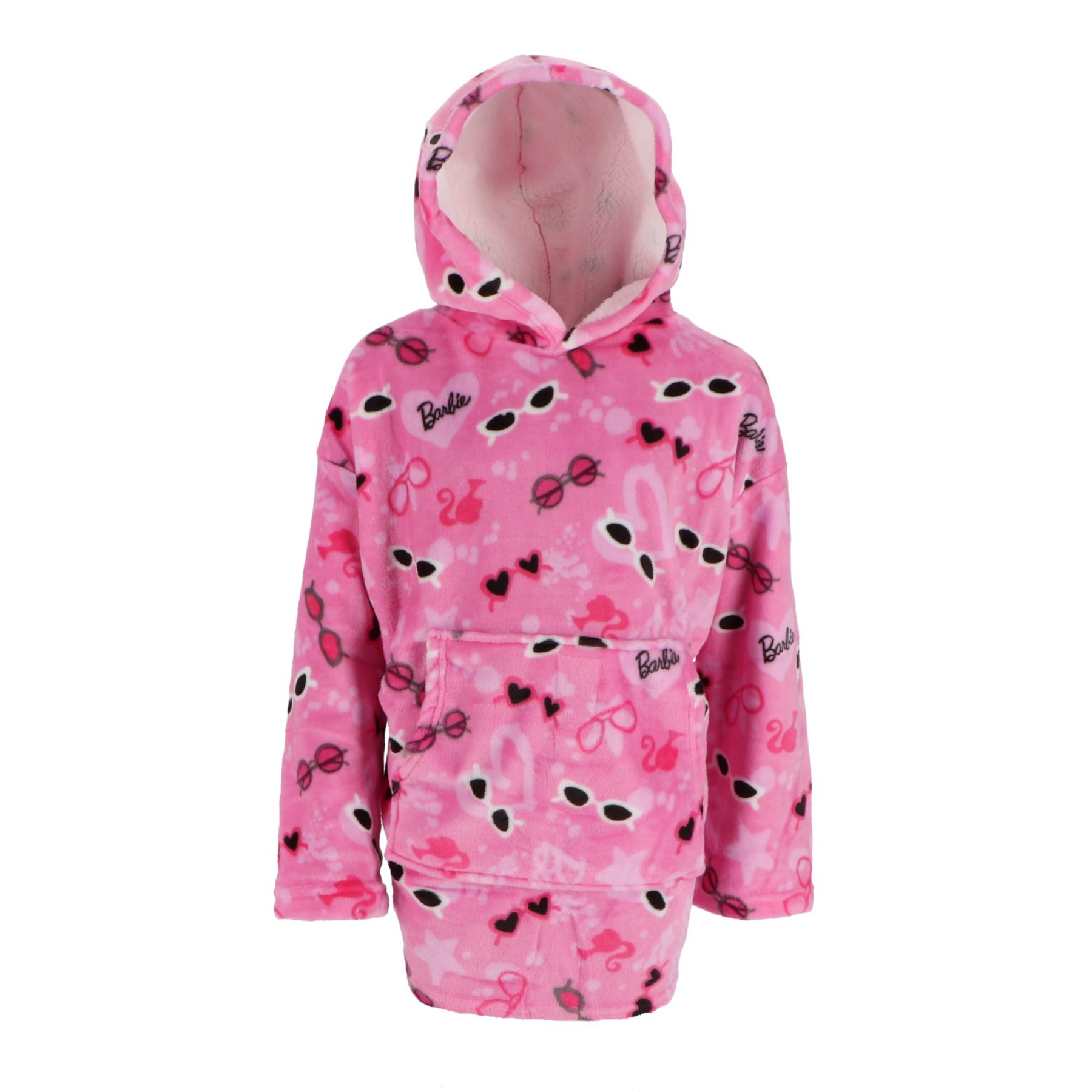 Hoodie odeja z rokavi za otroke Barbie roza | Shopacita