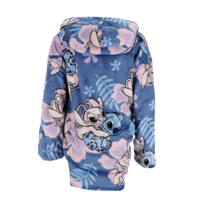 Hoodie odeja z rokavi za otroke Stitch vijolična | Shopacita