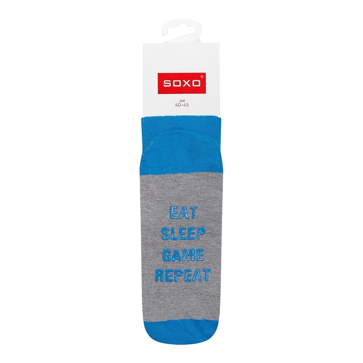 SOXO Gamerske moške nogavice za darilo, Eat Sleep Game Repeat, 40-45 | Shopacita