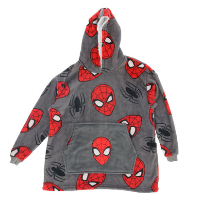 Hoodie odeja z rokavi za otroke Spiderman Web | Shopacita