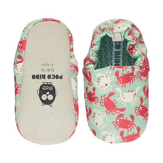 Otroški bosonogi/barefoot copati Crabs Mint, EU 17-24 | Shopacita