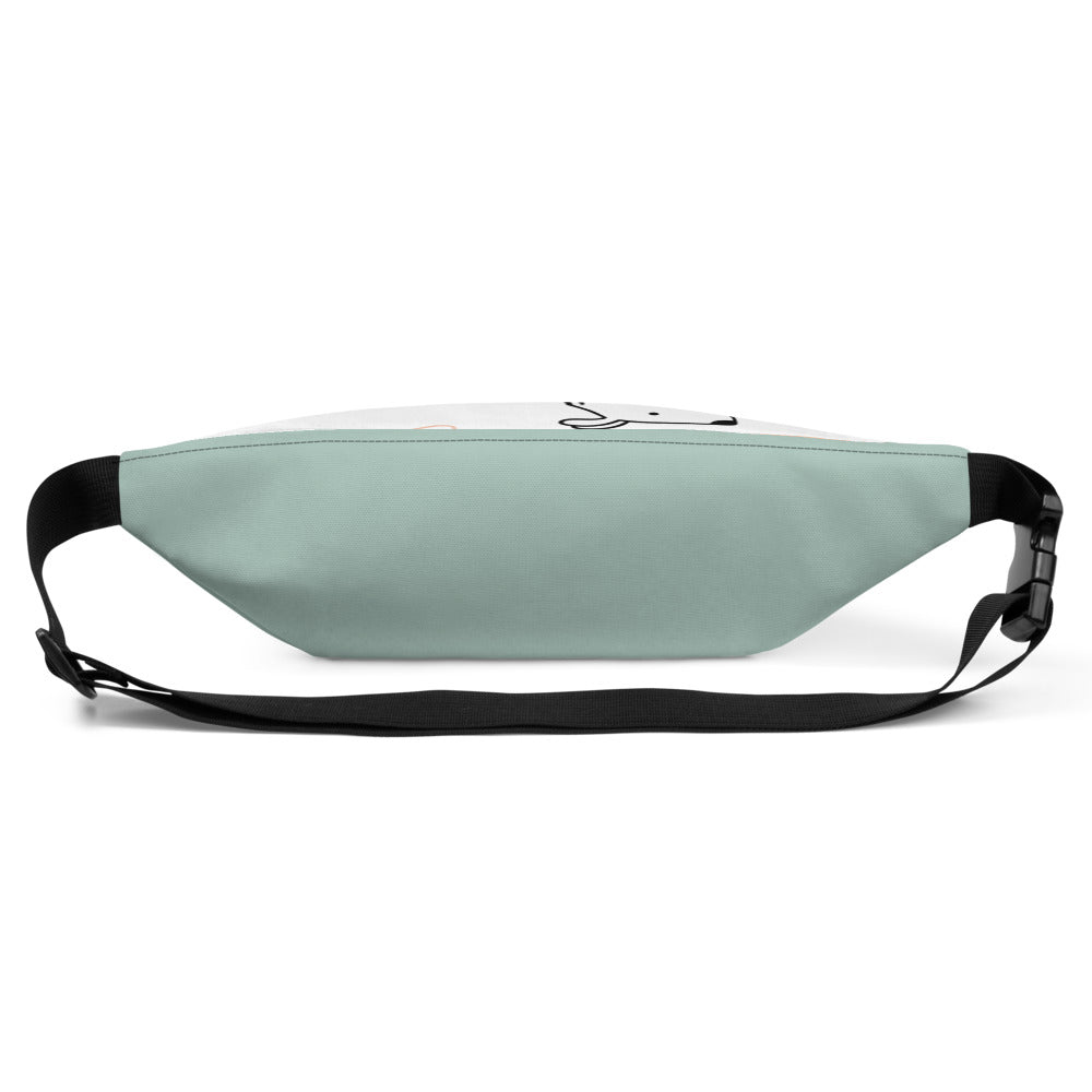 Adventurous Fanny Pack - Funny Cats | S-XXXL | black, green | Polyester | Shopacita | Back