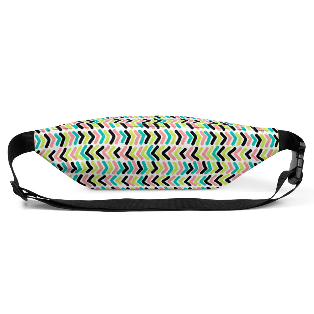 Adventurous Fanny Pack - Arrow | S-XXXL | green, black, pink, blue | Polyester | Shopacita | Back