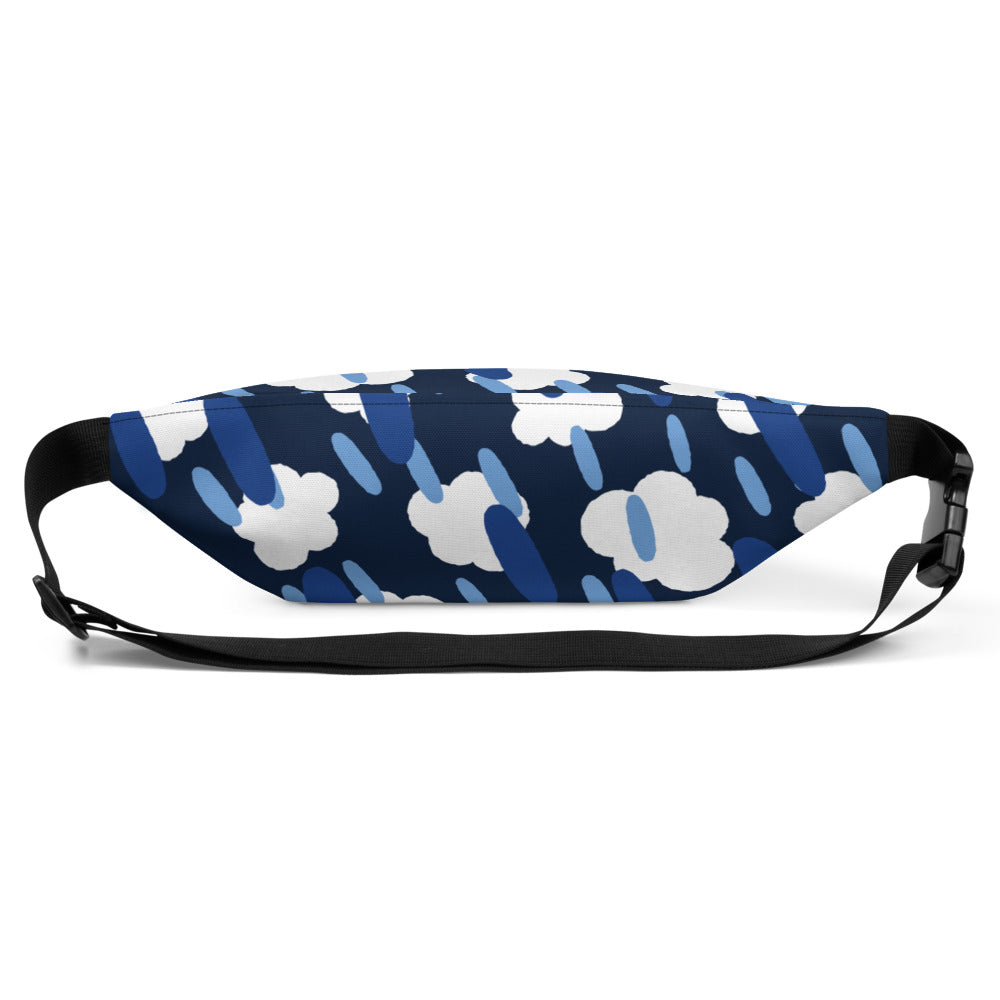 Adventurous Fanny Pack - Clouds and Rain | S-XXXL | blue | Polyester | Shopacita | Back