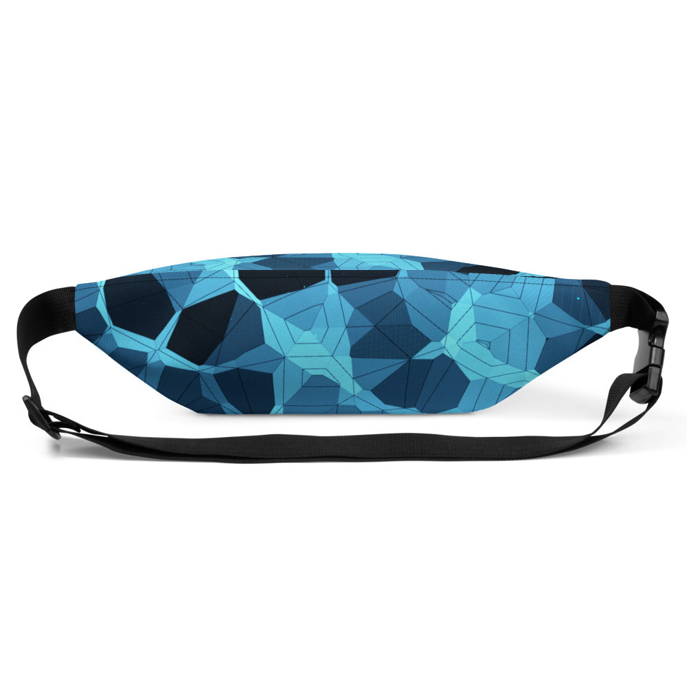 Adventurous Fanny Pack - Blue Mosaic | S-XXXL | blue | Polyester | Shopacita | Back