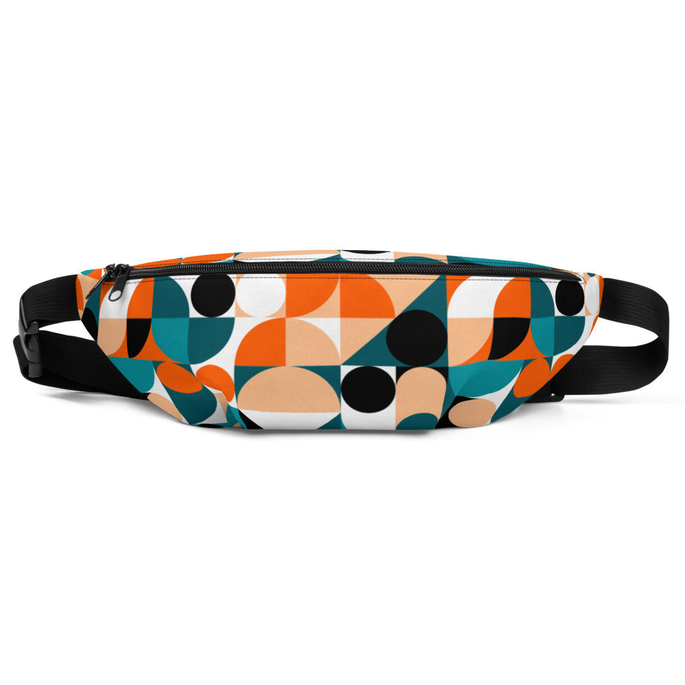 Adventurous Fanny Pack - Geom | S-XXXL | blue, orange | Polyester | Shopacita | Front