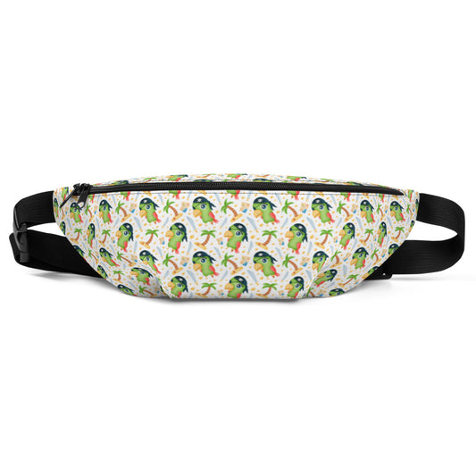 Adventurous Fanny Pack - Parrot Pirate | Kids | S-M | pink | Polyester | Shopacita | Front