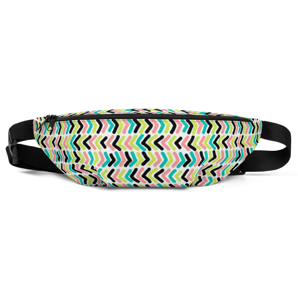 Adventurous Fanny Pack - Arrow | S-XXXL | green, black, pink, blue | Polyester | Shopacita | Front