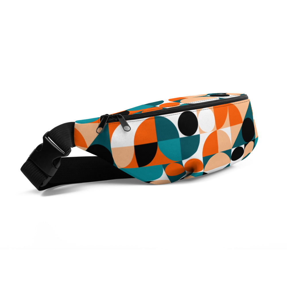 Adventurous Fanny Pack - Geom | S-XXXL | blue, orange | Polyester | Shopacita | Side