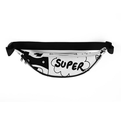 Adventurous Fanny Pack - Funny Dogs | S-XXXL | black, white | Polyester | Shopacita | Top