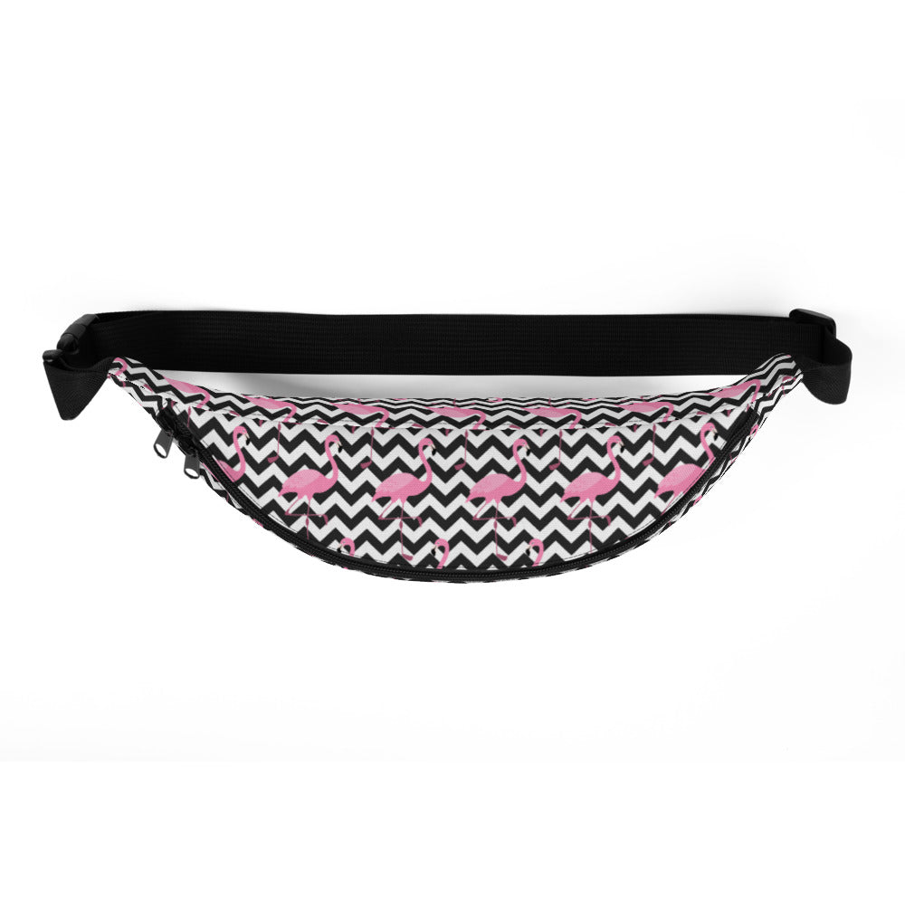 Adventurous Fanny Pack - Flamingo B | Kids | S-M | pink, black | Polyester | Shopacita | Top