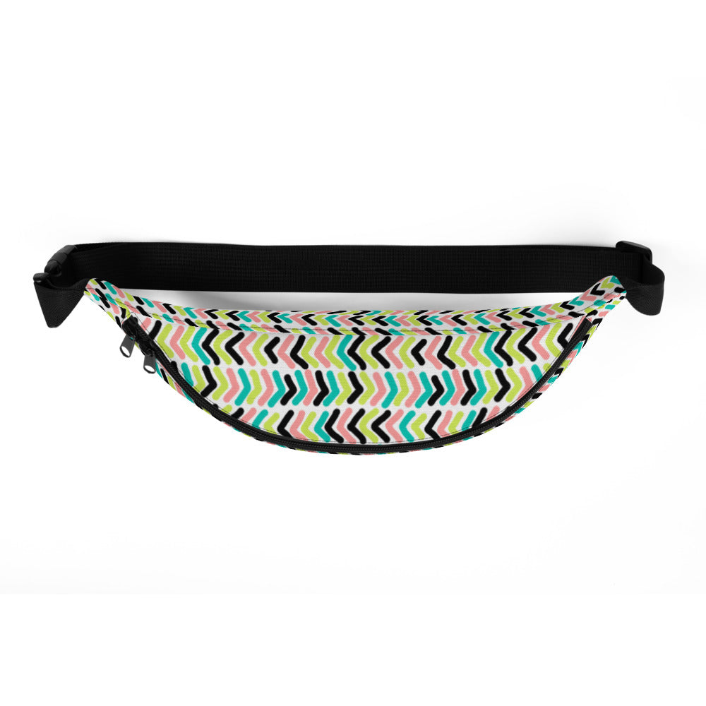 Adventurous Fanny Pack - Arrow | S-XXXL | green, black, pink, blue | Polyester | Shopacita | Top