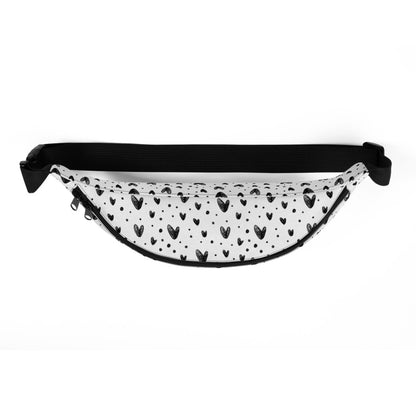 Adventurous Fanny Pack - Heartly | S-XXXL | black, white | Polyester | Shopacita | Top