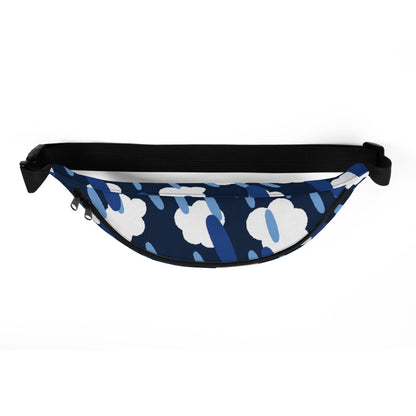 Adventurous Fanny Pack - Clouds and Rain | S-XXXL | blue | Polyester | Shopacita | Top