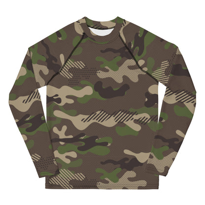 Children's UV T-shirt Green Camouflage