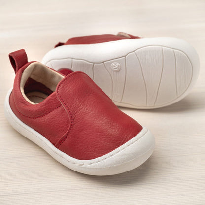 Kinder-Ledersneaker Chico, rot