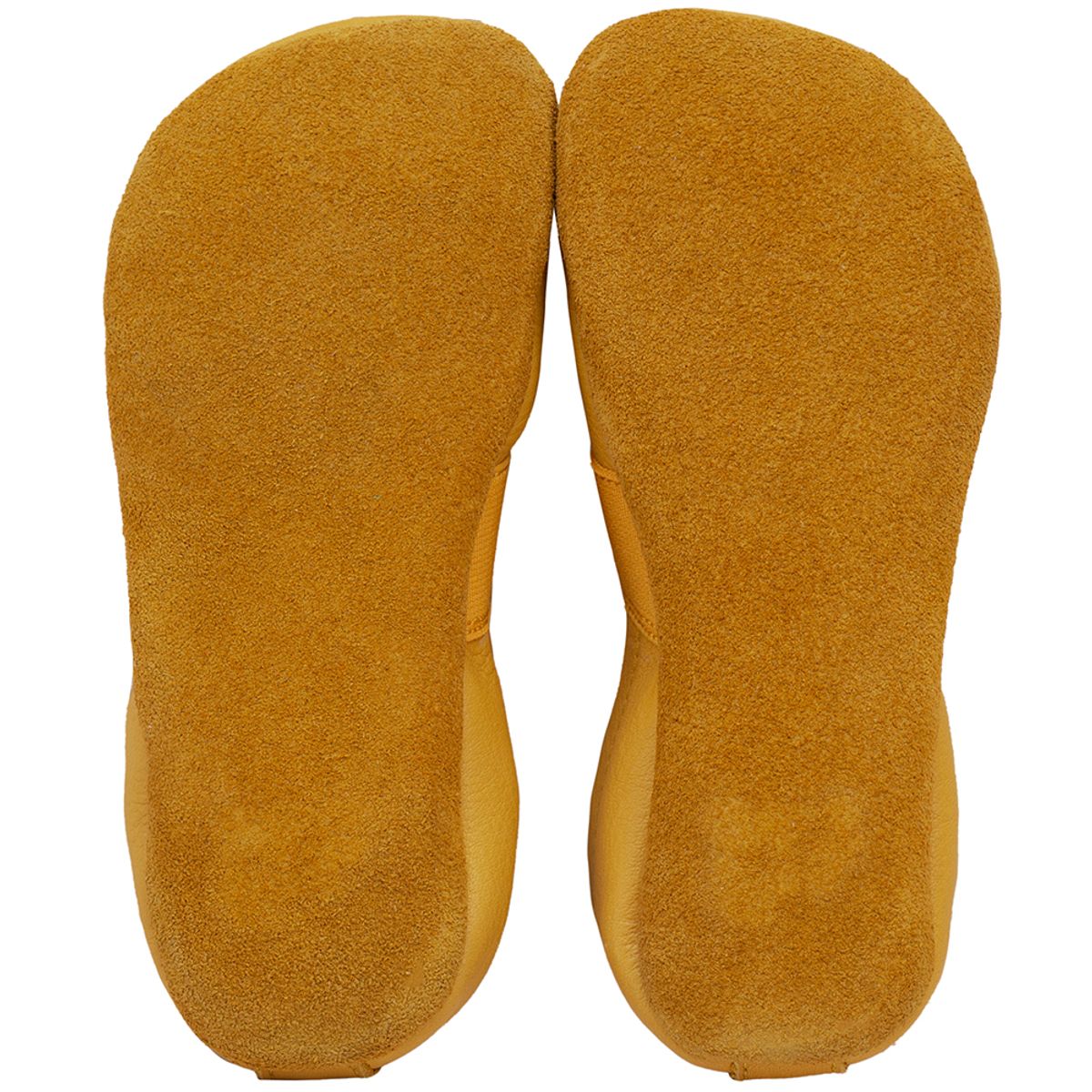 Children's leather barefoot/barefoot slippers Yellow, EU 19-33