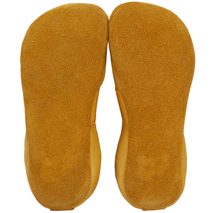 Kinder Leder Barfuß / Barfußslipper Gelb, EU 19-33