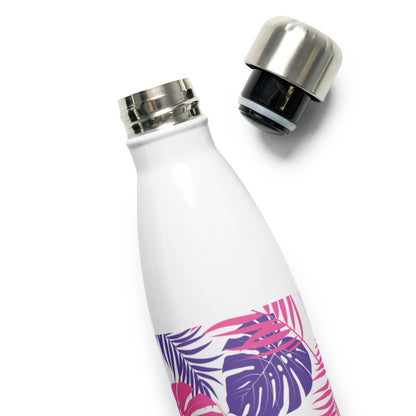 Pink Leaves stainless steel bottle